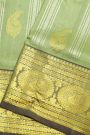 Venkatagiri Silk Pista Green Saree