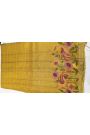 Designer Tussar Mustard Saree
