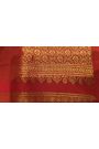 Gadwal Silk Red Saree