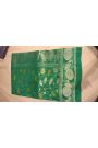 Fancy Tussar Georgette Parrot Green Saree