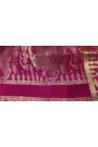 Mysore Crepe Navy Blue Saree