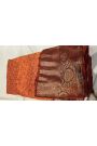Bandhani Silk Orange Saree