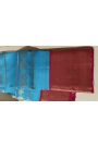 Kancheepuram Silk Sky Blue Saree Zari Lines And Florals Body Contrast Border