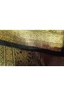 Gadwal Silk Red Saree With Tanjore Hand-Painted Border