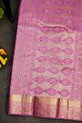 kanchipuram silk pink saree
