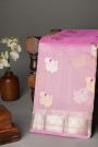 Designer Organza Pink Saree