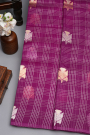 Designer Organza Magenta Saree