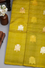 Designer Organza Mehendi Green Saree