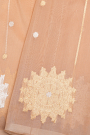 Designer Organza Peach Saree