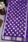 Designer Organza Purple Saree
