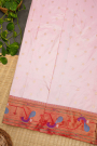 Paithani Weaving Silk Light Pink Saree