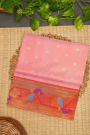 Paithani Weaving Silk Baby Pink Saree