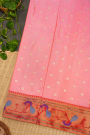 Paithani Weaving Silk Baby Pink Saree