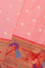 Paithani Weaving Silk Baby Pink Saree