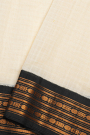 Gadwal Cotton Off White Saree