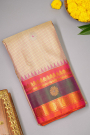 Gadwal Silk Cream Saree