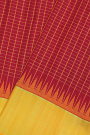 Gadwal Silk Red Saree