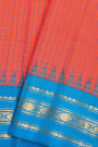 Gadwal Silk Red Saree