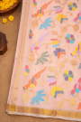Khaadi Cotton Baby Pink Saree