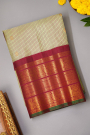Gadwal Silk Cream Saree