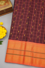Gadwal Silk Wine Saree