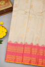 Gadwal Silk Cream Saree