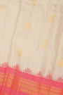 Gadwal Silk Cream Saree