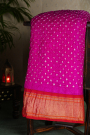 Bandhani Silk Pink Saree