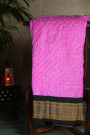 Bandhani Silk Pink Saree