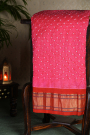 Bandhani Silk Pink Saree