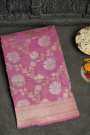 Banarasi Silk Onion Pink Saree