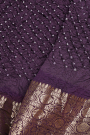 Bandhani Silk Navy Blue Saree