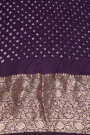 Bandhani Silk Navy Blue Saree