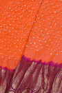 Bandhani Silk Dual Colour Saree