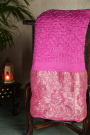 Bandhani Silk Pink Saree
