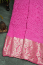 Bandhani Silk Pink Saree