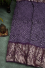 Bandhani Silk Purple Saree