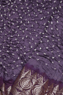 Bandhani Silk Purple Saree
