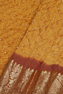 Bandhani Silk Mustard Saree
