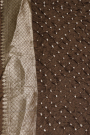 Bandhani Silk Beige Saree