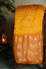Bandhani Silk Mustard Saree