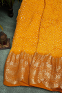 Bandhani Silk Mustard Saree