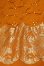Bandhani Silk Mustard Saree
