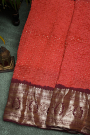 Bandhani Silk Red Saree