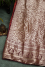 Bandhani Silk Red Saree