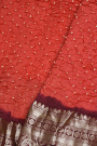 Bandhani Silk Red Saree