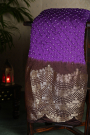 Bandhani Silk Purple Saree