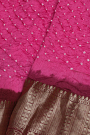 Bandhani Silk Pink Saree