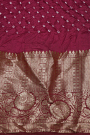 Bandhani Silk Pink Saree