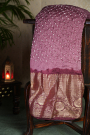 Bandhani Silk Lilac Saree